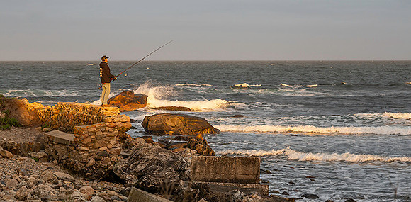 fisherman at Black Point, RI copyright ronaldzinconephotography