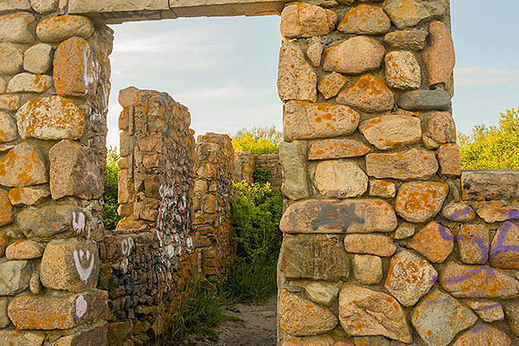 Windswept ruins, Black Point, RI  copyright ronaldzinconephotography
