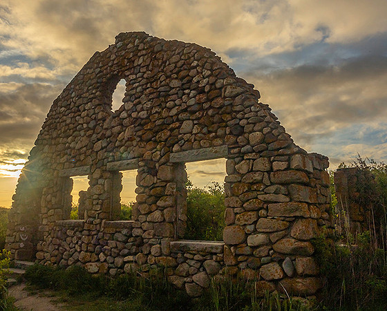 Windswept ruins, Black Point, RI  copyright ronaldzinconephotography
