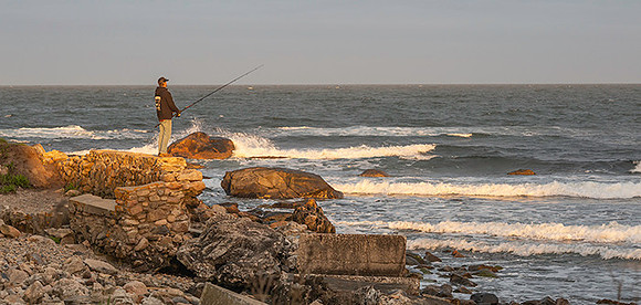 fisherman at Black Point, RI copyright ronaldzinconephotography, RI