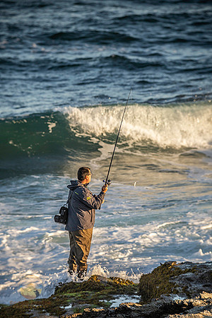 Fisherman at Beavertail, Jamestown  copyright ronaldzinconephotography