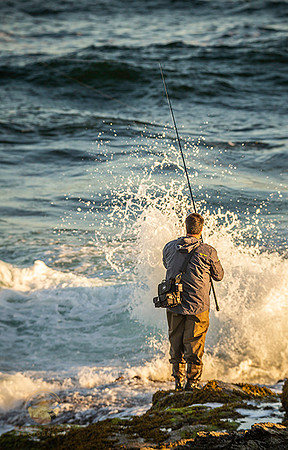 Fisherman at Beavertail, Jamestown  copyright ronaldzinconephotography