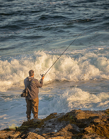Fisherman at Beavertail, Jamestown  copyright ronaldzinconephotography