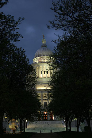 State House at Dusk, Providence, RI, on display copyright ronaldzinconephotography