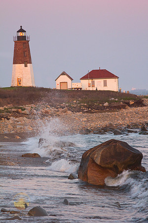 Point Judith lighthouse from Camp Cronin, Point Judith, RI copyright ronaldzinconephotography