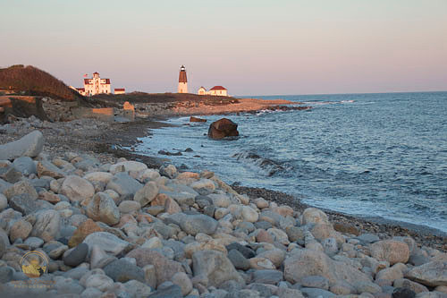 Point Judith lighthouse from Camp Cronin, Point Judith, RI copyright ronaldzinconephotography