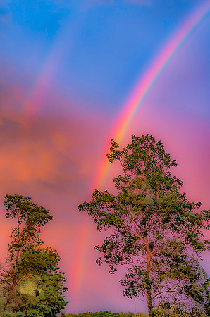 Double rainbow over Exeter, RI no3 copyright ronaldzinconephotography