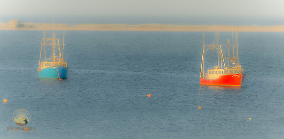 Fishing boats off of Tern Island Sanctuary, Cape Cod  copyright ronaldzinconephotography,