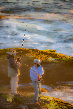Fishermen at Beavertail, RI copyright ronaldzinconephotography