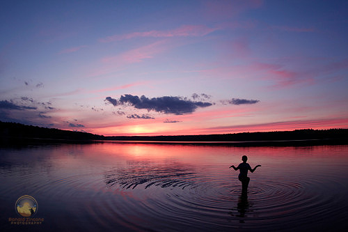 Beach Pond twilight, Exeter, RI copyright ronaldzinconephotography