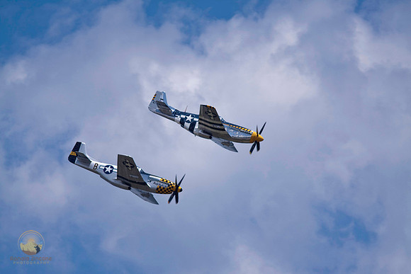 Twin P-51 Mustangs, copyright ronaldzinconephotography