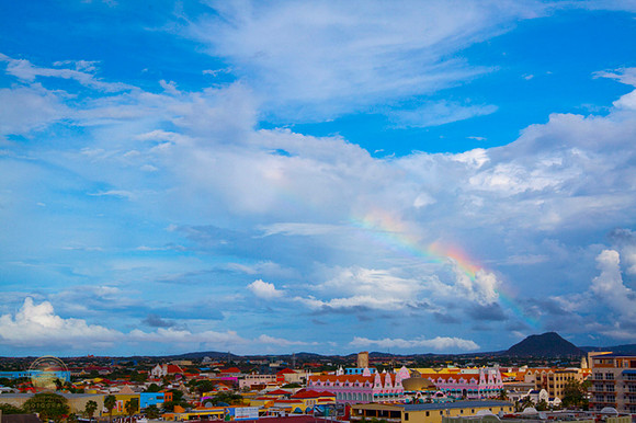 Rainbow over Aruba, copyright ronaldzinconephotography