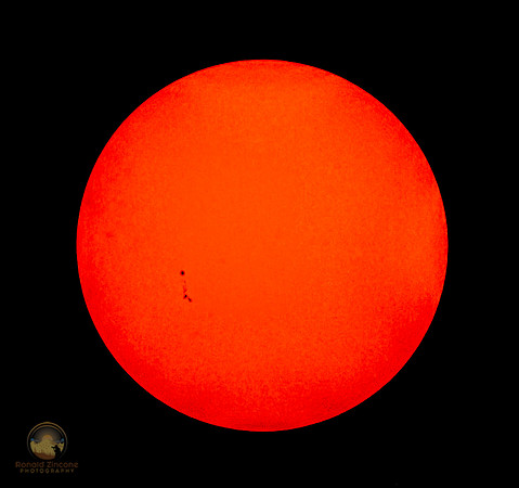 Sunspot AR2781 3X larger than earth.  Televue 60 APO, Canon 6D, copyright ronaldzinconephotography