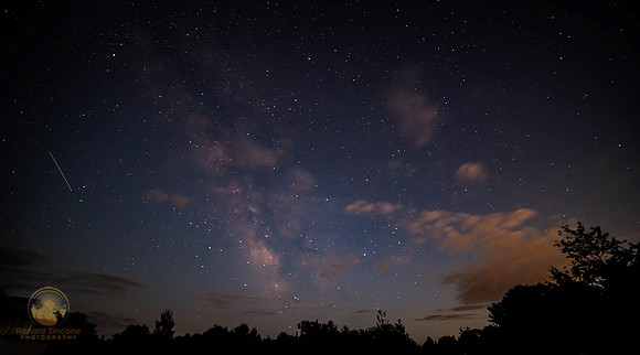 summer Milky Way with satellite over frosty drew copyright ronaldzinconephotography