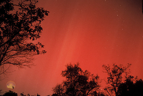 Blood Red Aurora of 2003, Richmond, RI copyright ronaldzinconephotography