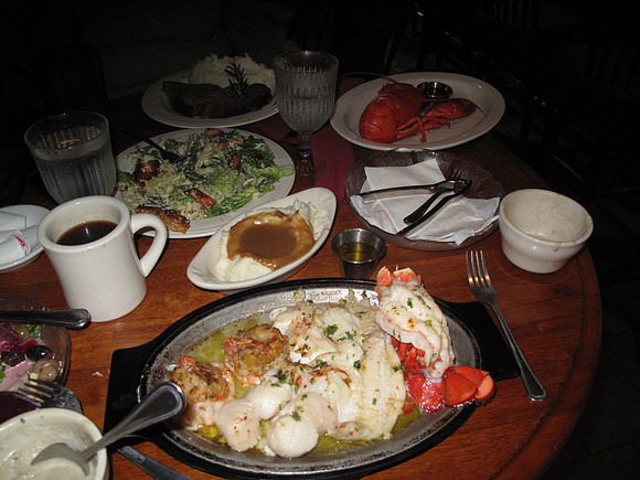 Black Rock Steakhouse meal, Stellafane 2013