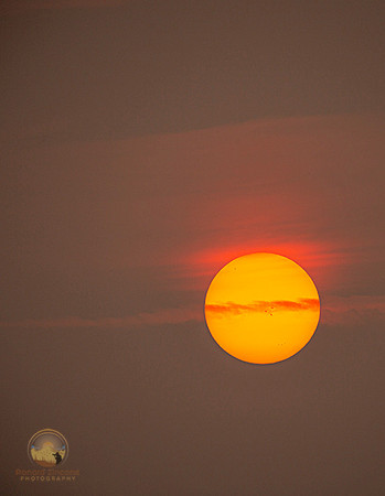 Smokey Sunset with sunspots copyright ronaldzinconephotography
