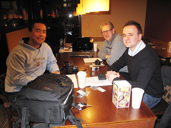 Marc, Larry and Paul for a private session at Panera Bread in Cranston