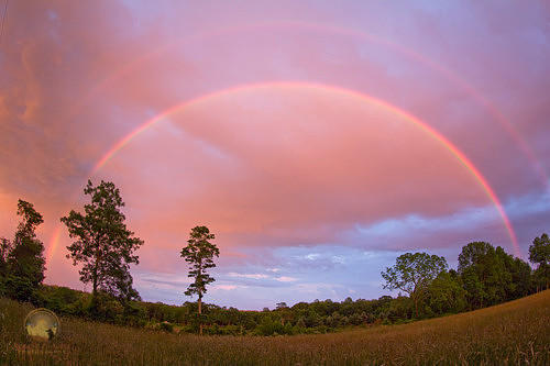 Double rainbow, Exeter, RI award-winning copyright ronaldzinconephotography