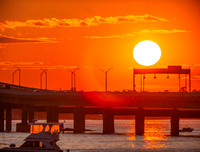 Sunset over Newport Harbor copyright ronaldzinconephotography