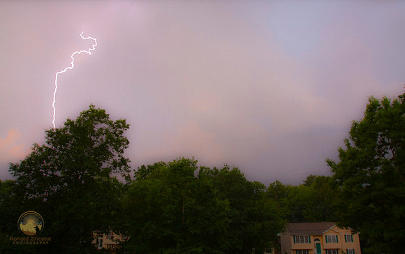 Lightning in Richmond copyright ronaldzinconephotography