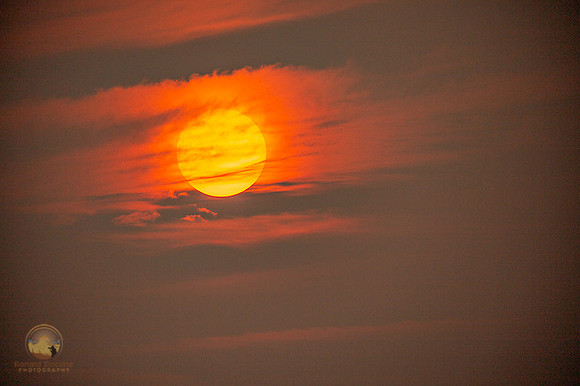 Smokey Sunset with sunspots copyright ronaldzinconephotography
