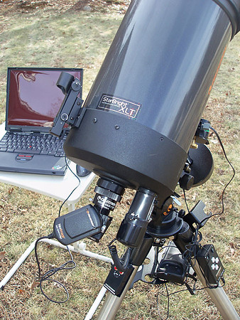 C8, webcam and laptop