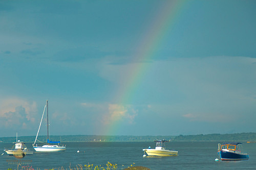 Rainbow over Hamilton Beach, NK copyright ronaldzinconephotography